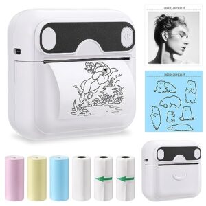 Acemall Inkless Photo Printer Mini Portable Sticker Maker Pocket Printer