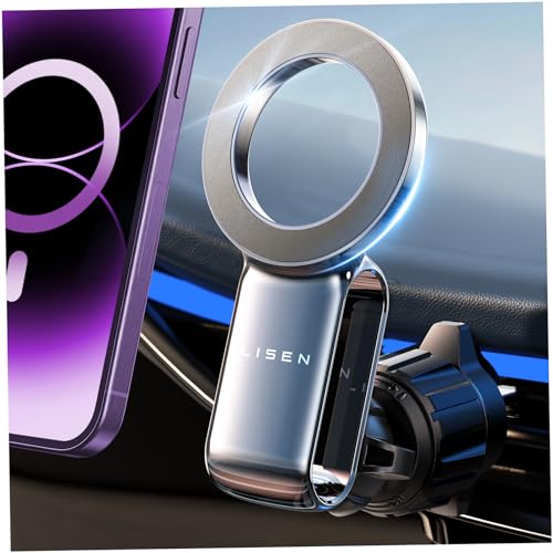LISEN for Magsafe Car Mount Magnetic Phone Car Mount for iPhone Car Holder Car Phone Holder Air Vent Fits iPhone 15 14 13 12 for All Phones with Magsafe Rings