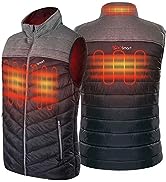 PROSmart Heated Vest Polar Fleece Lightweight Heated Gilet with USB Battery, Unisex