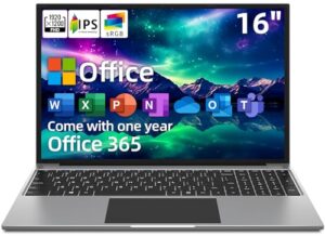 jumper Laptop 16" FHD IPS Screen Laptop