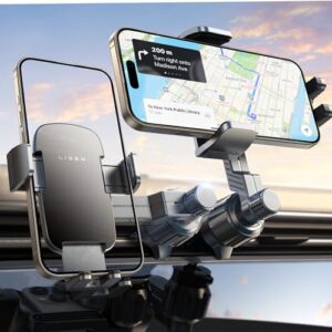 LISEN Car Phone Holder Vent 2023 [Enjoy Never Blocking] Universal Phone Holder for Car