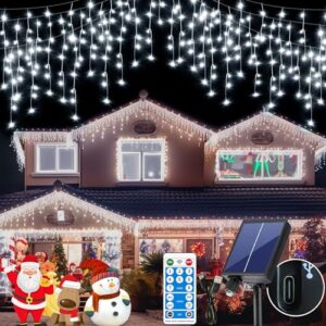 RJEDL Solar Icicle Christmas Lights