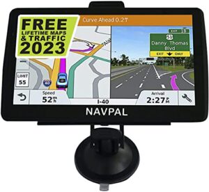 NAVPAL BLUETOOTH SAT NAV (7 INCH) UK EUROPE EDITION MAPS 2023 (FREE Lifetime Updates) GPS Navigation for Car Truck Motorhome Caravan