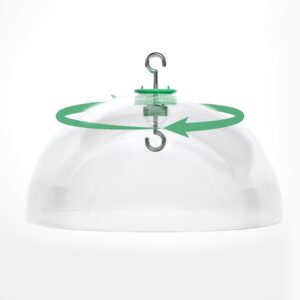 PFNRTH Rotating Dome Squirrel Baffle for Bird Feeders