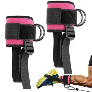 Ankle Straps for Cable Machines. Upgraded Adjustable Gym Kickback Ankle Strap with Neoprene Pads