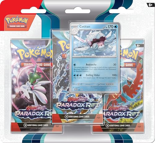 Pokémon TCG: Scarlet & Violet—Paradox Rift Triple Pack - Cetitan (3 Booster Packs & Foil Promo Card)