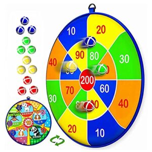25.5in Large kids Dart Board with 12 Sticky Balls