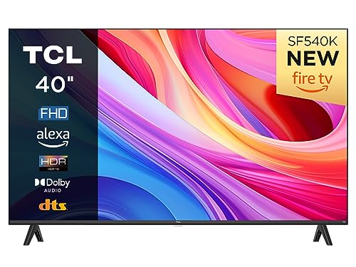 TCL 40SF540K 40 inch FHD Fire TV with OS7 Smart television - HDR & HLG-Dolby Audio-DTS Virtual X/DTS-HD-Metal Bezel-less-Dual-band Wifi 5-with Fire OS 7 system            [Energy Class F]