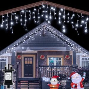 ZeMu Icicle Christmas Lights Outdoor