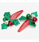 Claire's Dr. Seuss The Grinch Santa Necklace & Christmas Grinch Earrings Gift Set, Novelty Jewell...