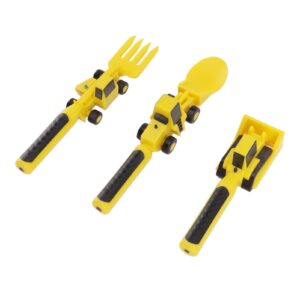 Construction Plate and Utensils for Kids