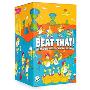 Gutter Games Beat That! - The Bonkers Battle of Wacky Challenges - Family Party Game for Kids & Adults - Card and Board Games for Families - Great Stocking Fillers for Parties & Family Games Nights