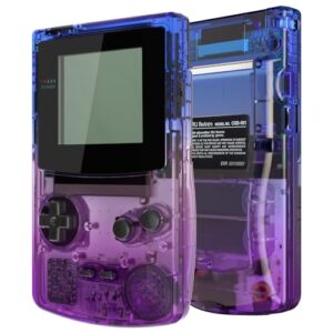 IPS Ready Upgraded eXtremeRate Gradient Translucent Bluebell Replacement Shell Full Housing Cover Buttons for Gameboy Color – Fit for OSD IPS & Regular IPS & Standard LCD –Console & IPS Screen Withou