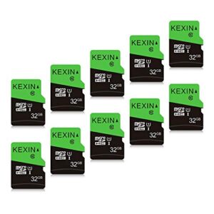 KEXIN Micro SD Card 32GB 10 Pack High Speed 85MB/s Card Micro SD Memory Card 32 GB TF Card Micro SDHC UHS-I A1 Class 1