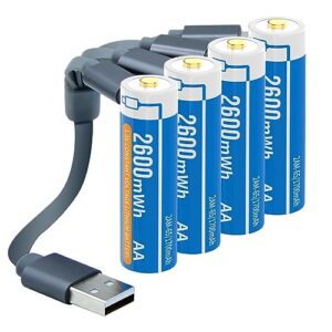Henreepow 1.5V AA Lithium Rechargeable Batteries