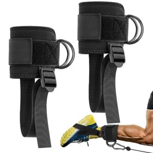 Ankle Straps for Cable Machines. Upgraded Adjustable Gym Kickback Ankle Strap with Neoprene Pads