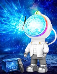 Astronaut Galaxy Star Projector Light: Starry Night Light Projector with Nebula Galaxy Projector Light for Bedroom Timer and Remote Control Space Buddy Projector Light for Kids and Adults