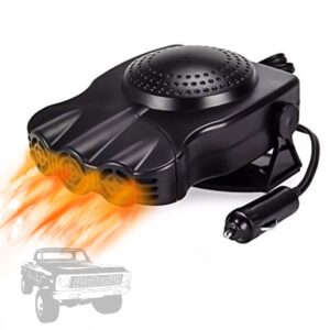 Showvigor Portable 12V Car Heater That Plug into Cigarette Lighter Windshield Defroster & Defogger 2 in 1 Fast Heating/Cooling Automobile Heater Demister Vehicle Heater Fa