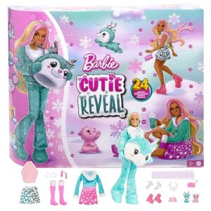 Barbie Cutie Reveal Advent Calendar with Doll & 24 Unboxing Surprises