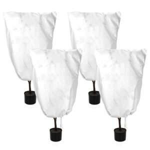 Phoetya 4pcs Fleece Frost Protection Plant Covers