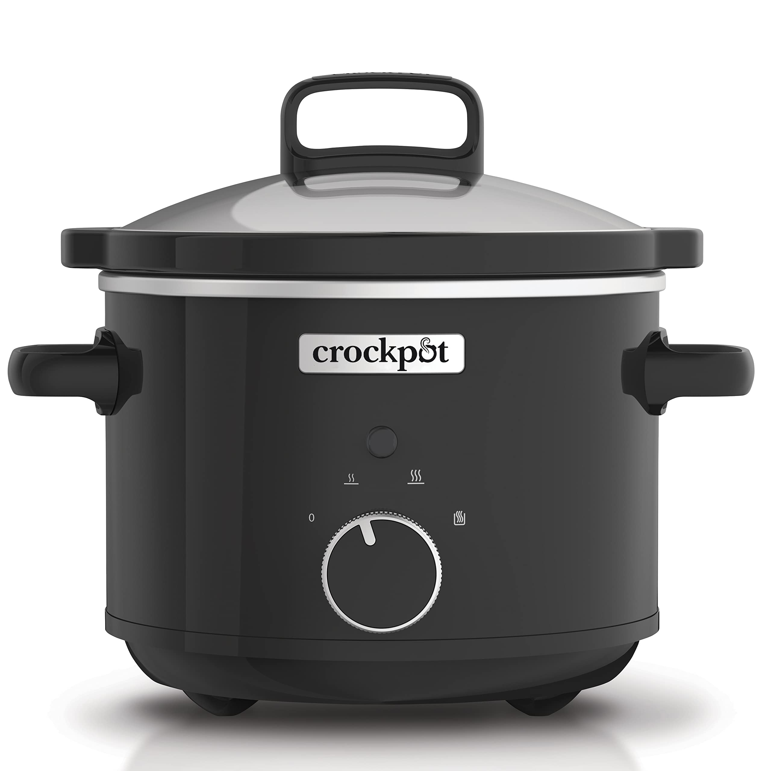 Crockpot Slow Cooker | Removable Easy-Clean Ceramic Bowl | 2.4 L (1-2 People | Energy Efficient | Black [CSC046]            [Energy Class A]