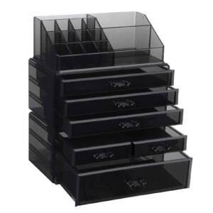 SONGMICS JKA009BK Acrylic Cosmetic Storage Box