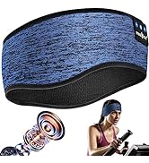 MUSICOZY Sleep Headphones Headband Bluetooth Soft Headphones for Sleeping & Sport with Thin Speak...