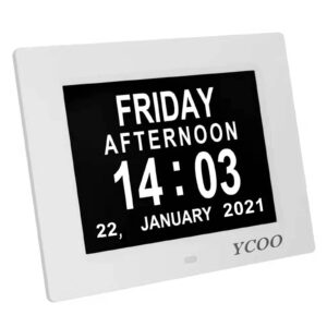 Dementia Clocks 7 Inches Calendar