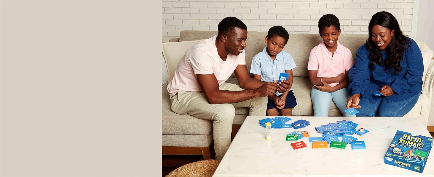 screen free fun for family playing board game