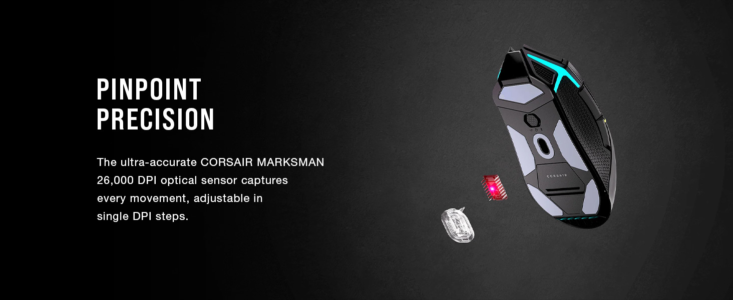 MARKSMAN sensor, gaming mouse, pc mouse, gaming wireless mouse