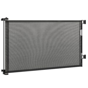 PawHut Retractable Stair Gate for Dogs 150cm Extendable