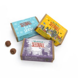 SEEDBALL Happy Christmas Seed Boxes (Pack of 3