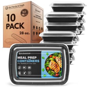 GUANFU [10 Pack] Meal Prep Containers 1 Compartment