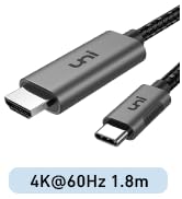 uni USB C to HDMI Cable 4K@30Hz [Stable,High-Speed] 3M Long Type C to HDMI Cable [Thunderbolt 3/4...