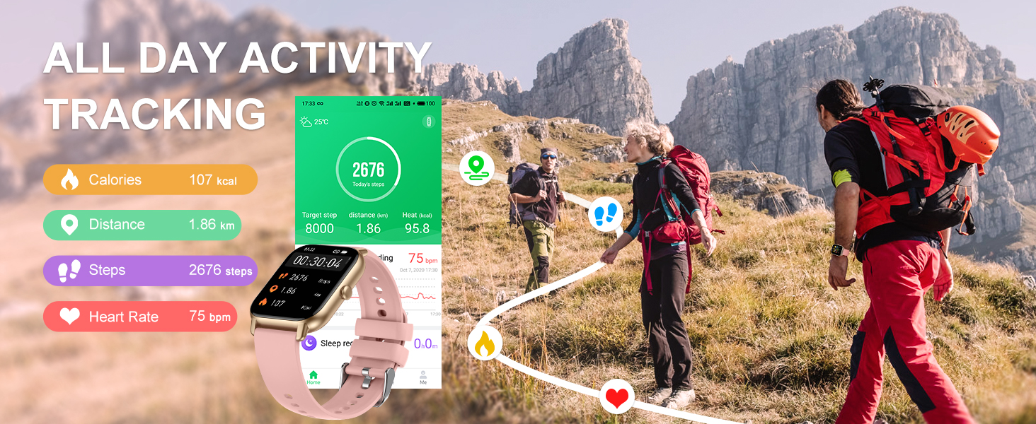 Smart Watch for Men Women Answer/Make Calls, 1.85