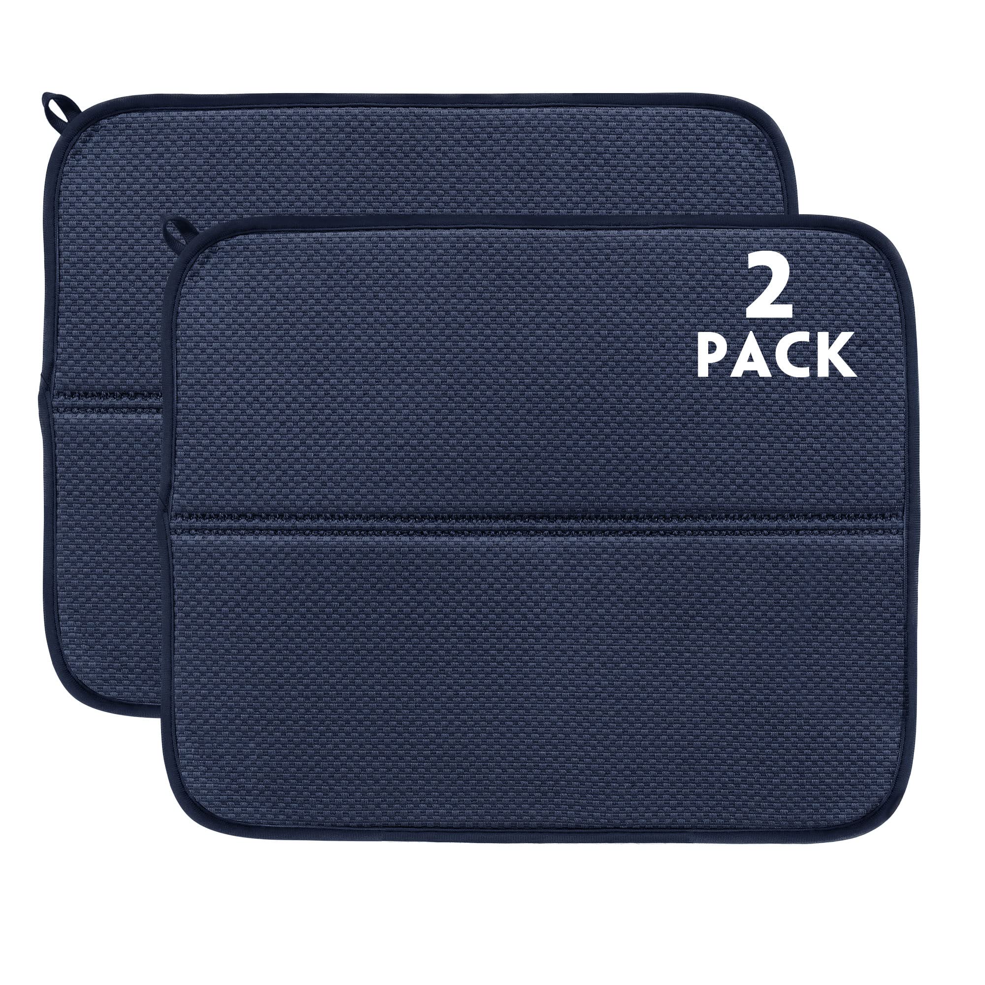 RECYCO Microfiber Dish Drying Mat for Kitchen Counter 44x36cm