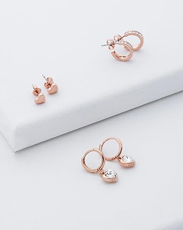 Ted Baker Beadie Baker Bead Adjustable Bracelet for Women (Gold/Pearl)