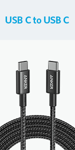 New Nylon USB-C to USB-C 100W Cable