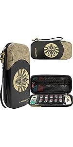 zelda switch carrying case black