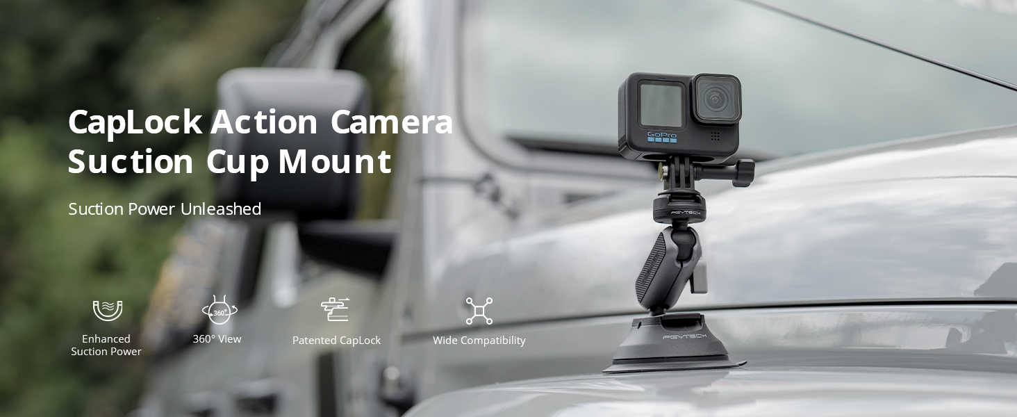 PGYTECH CapLock Suction Mount