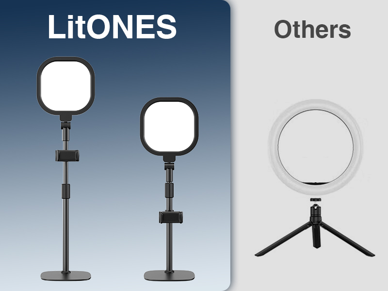 LitONES Desktop Video Conference Light