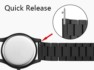 Double button folding clasp make is easy to assemble and remove.