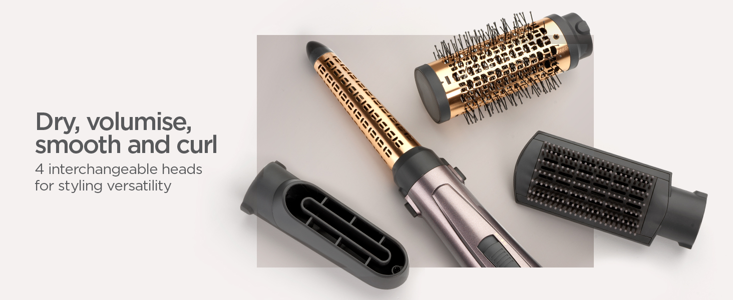 dry volume smooth curl 4 attachments