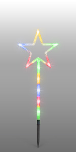 Multi Colour LED Star Path Lights