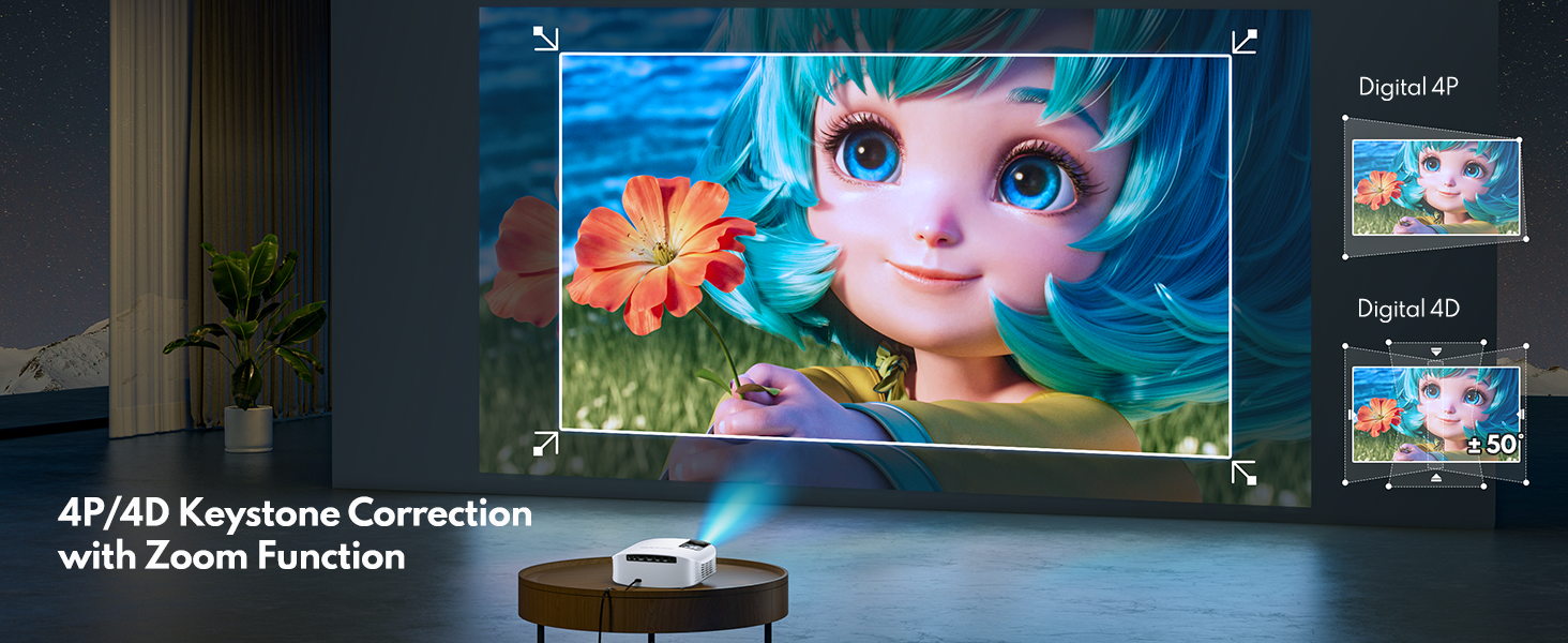 15000L Home Theatre Projector 4P/4D with Dolby Audio