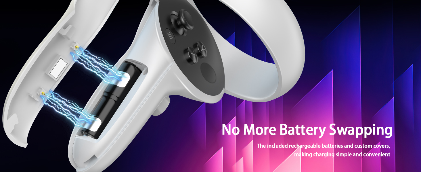 VR Charging Dock for Quest 2 Charging Stand for Oculus/Meta Quest 2 Magnetic Charging Station