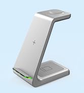 GEEKERA Wireless Charger [2-Pack], Qi-Certified Wireless Charger Stand for iPhone 14/14Plus/14 Pr...