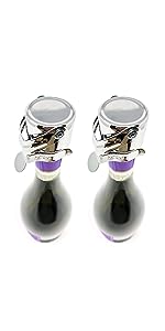 Kloveo champagne stoppers chrome 2-pack