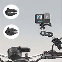 motorcycle camera mount,camera clamp mount,insta360 motorcycle bundle,gopro quick release mount