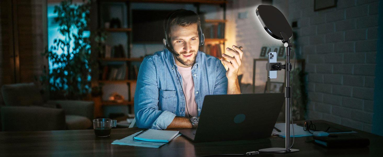 LitONES Desktop Video Conference Light